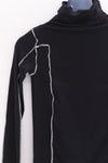 BASERANGE Turtleneck T-shirt Sweater TTOMT Collection Organic Cotton Portugal BAS-TTOMT-CR-AU25-MURANO NAVY (UNDYED) (TTOMT-RI-000)